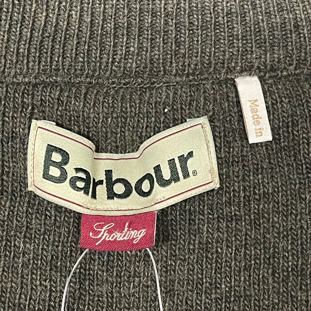 NEW Barbour Jacket Women Size 18 Olive Green Sporting Wool Knit Quilted Full Zip - Picture 7 of 13